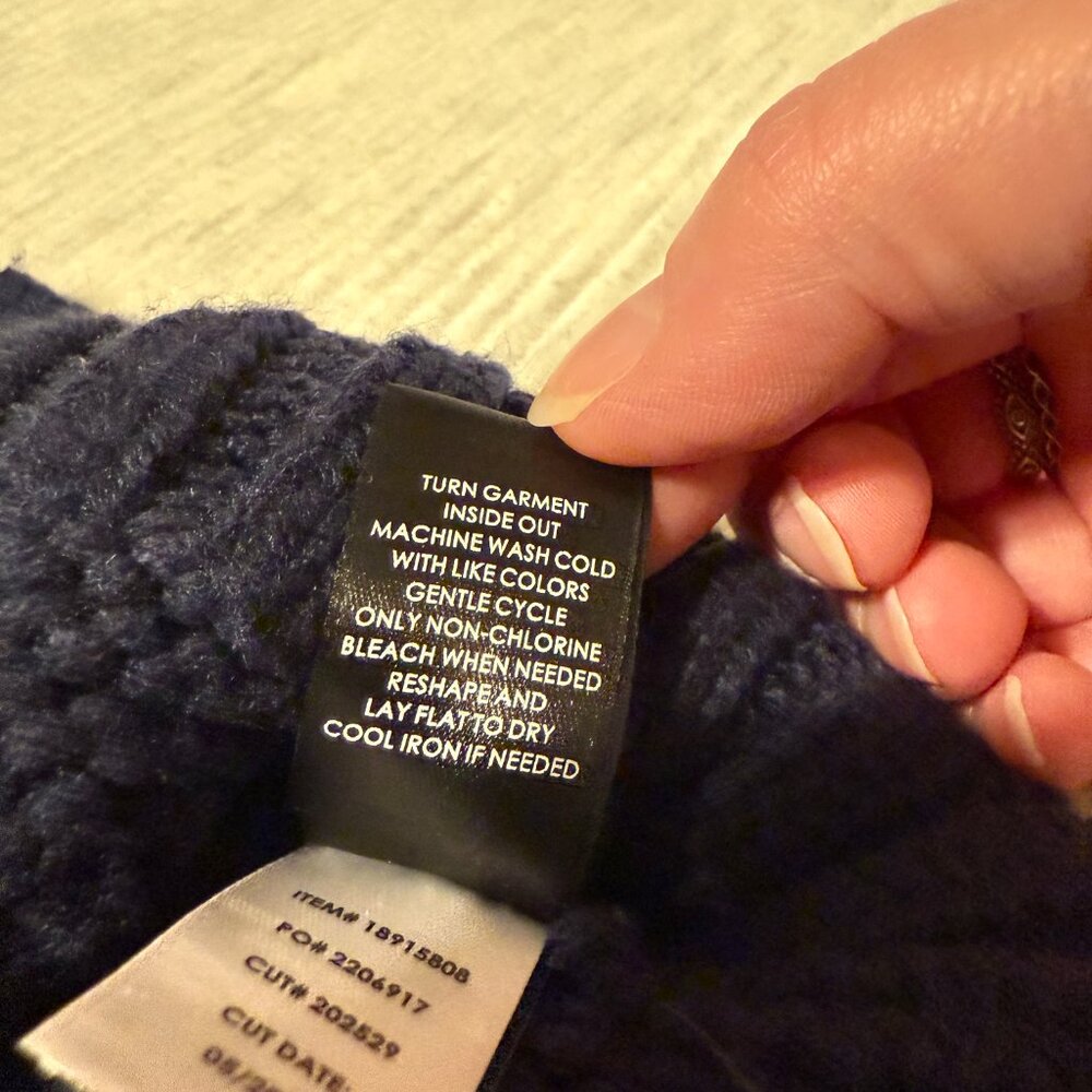 Torrid Deep Blue Cable Knit Cardigan - Picture 10 of 12